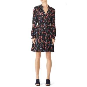Kate Spade New York Meadow Smock Waist Floral Mini Dress Size XS